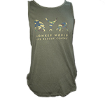 BLACK CAMOUFLAGE OLIVE GREEN TANK TOP